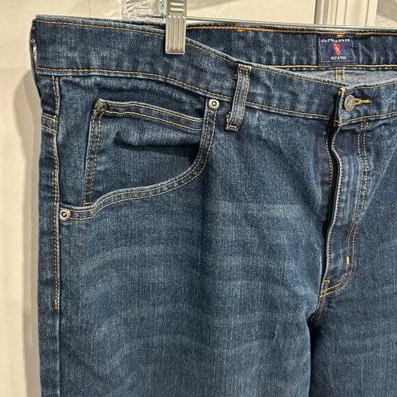 Saddlebred Big & Tall Mens Classic Straight Leg Fit Blue Denim Jeans Size 44W - Picture 4 of 10